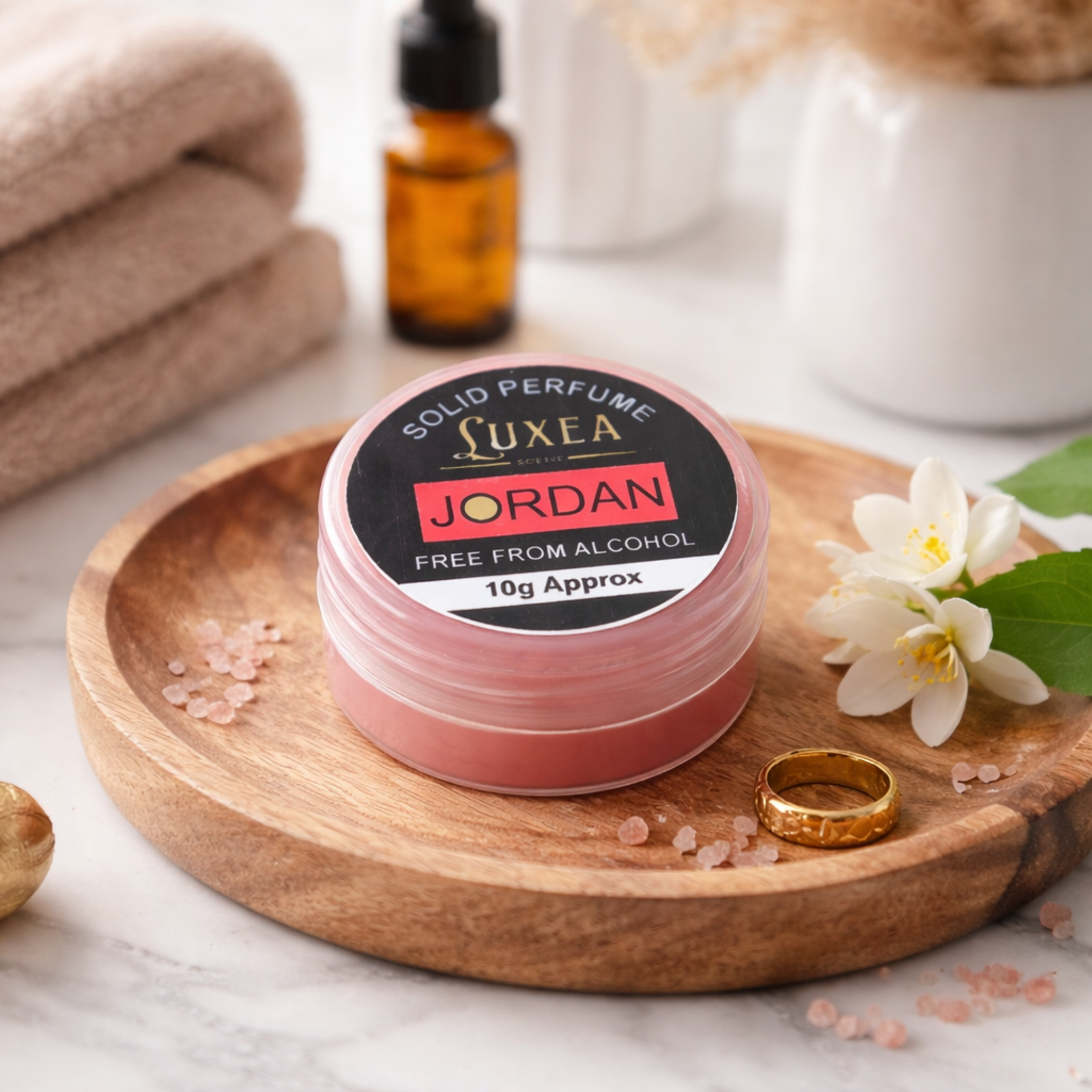 Jordan Scent Solid Perfume 10g | Alcohol-Free Cream Wax Balm | Skin Perfume for Men & Women | Pocket Size