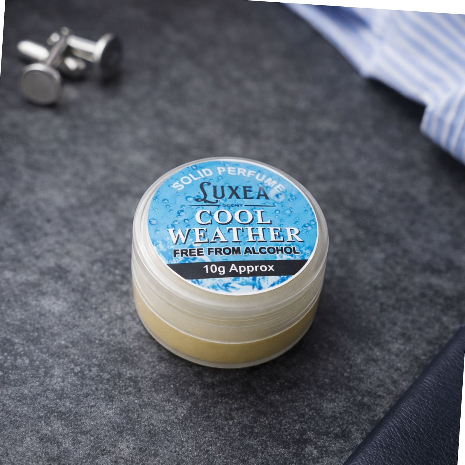 Cool Weather Solid Perfume 10g | Ultra-Fresh Aquatic & Citrus Fragrance Cream | 100% Alcohol-Free, Long-Lasting Pocket Perfume for Men & Women