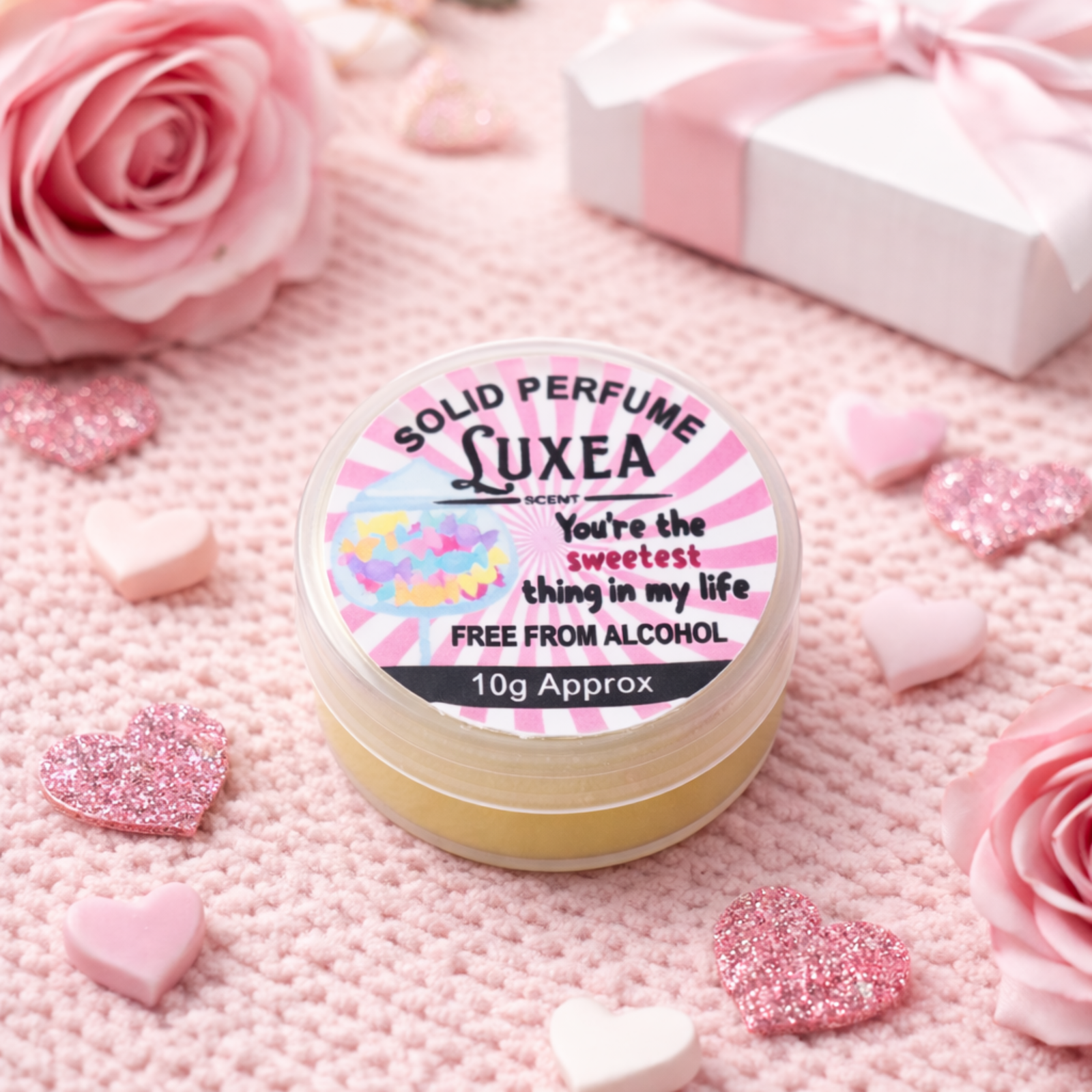 Perfume Cream 10g | Alcohol Free | Best Scent for Men & Women | Pocket for Travel, Date & Evening Use | Heart Notes, Top Notes & Base Notes Fragrance (You’re the Sweetest Thing in My Life)
