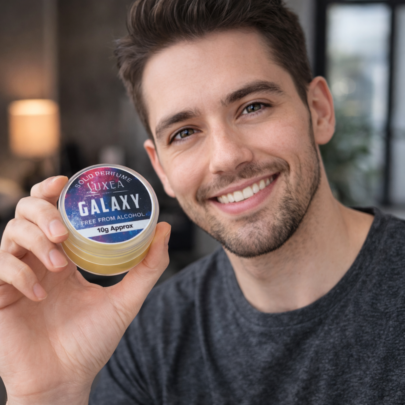 Galaxy Solid Perfume 10g | Mysterious & Intense Fragrance Cream | 100% Alcohol-Free, Long-Lasting Pocket Perfume for Men & Women