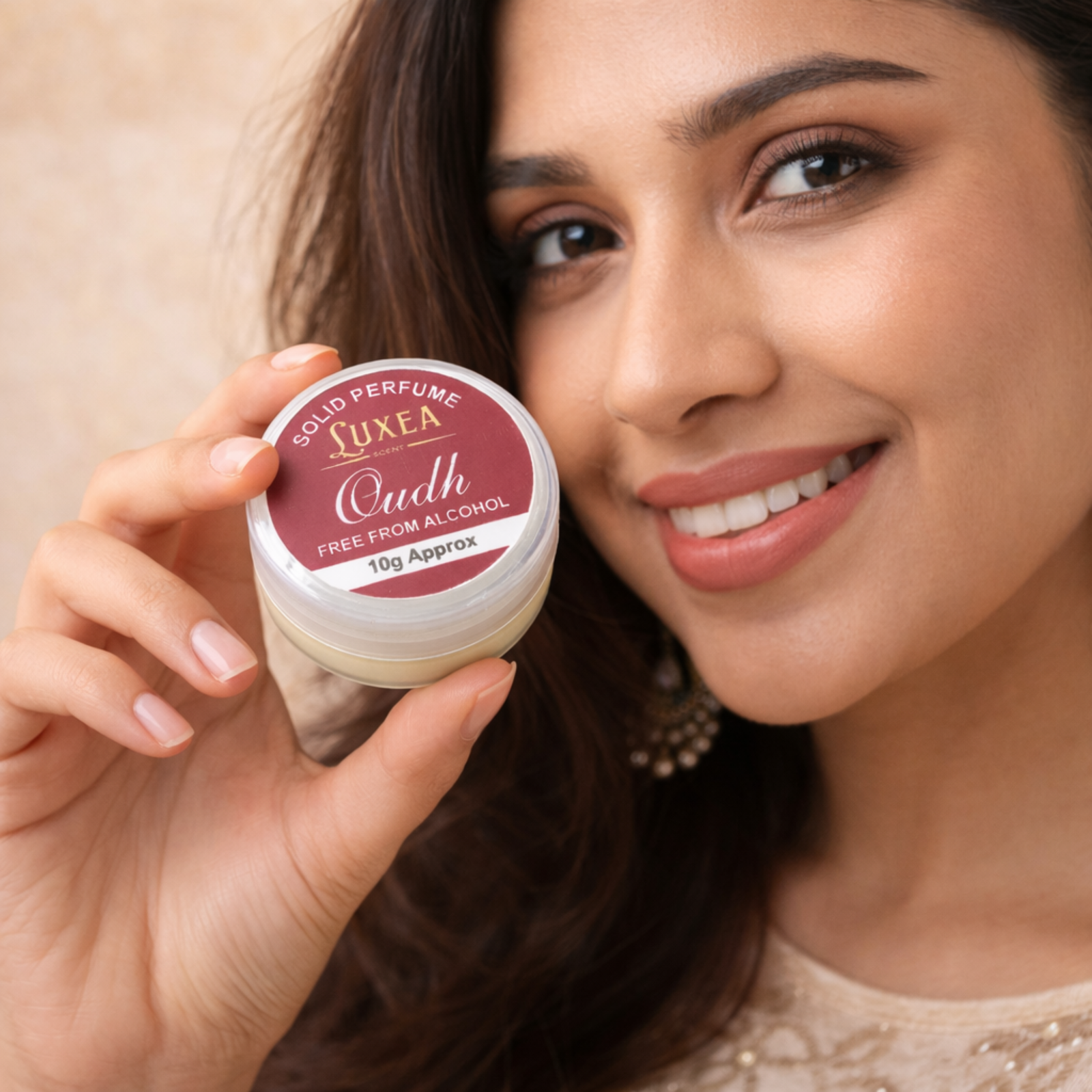 Oudh Solid Perfume 10g | Alcohol-Free Cream Perfume | Best Scent for Men & Women | Pocket Solid Fragrance