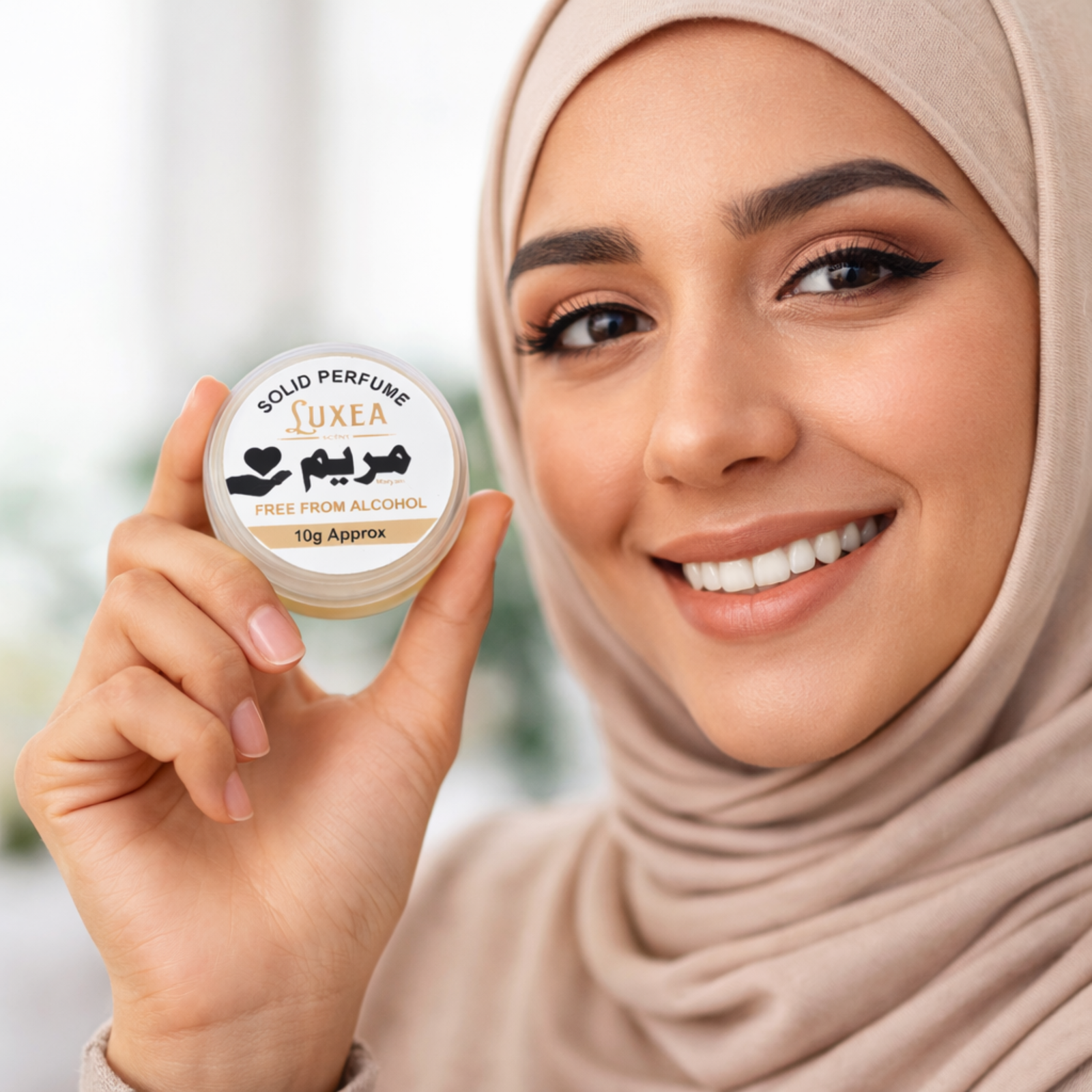 Perfume Cream 10g | Alcohol Free | Best Scent for Men & Women | Pocket for Travel, Date & Evening Use | Heart Notes, Top Notes & Base Notes Fragrance (Maryam)