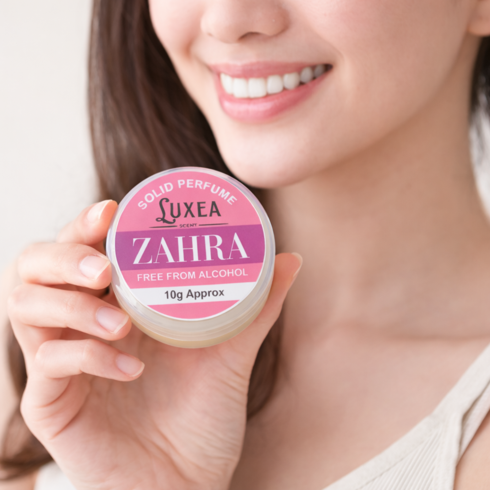 Zahra Solid Scent Perfume 10g | Alcohol-Free Cream P | Wax Skin Perfume Balm for Men & Women | Pocket Travel
