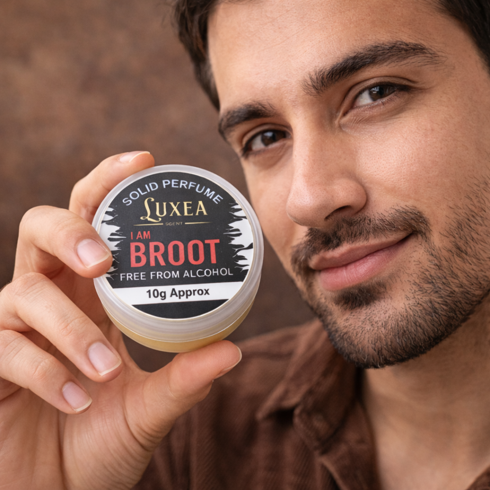 I AM Broot Scent Solid Perfume 10g | Alcohol-Free Cream | Skin Perfume for Men & Women | Pocket Size