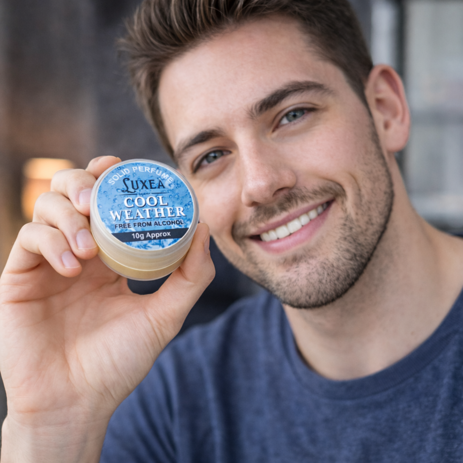Cool Weather Solid Perfume 10g | Ultra-Fresh Aquatic & Citrus Fragrance Cream | 100% Alcohol-Free, Long-Lasting Pocket Perfume for Men & Women
