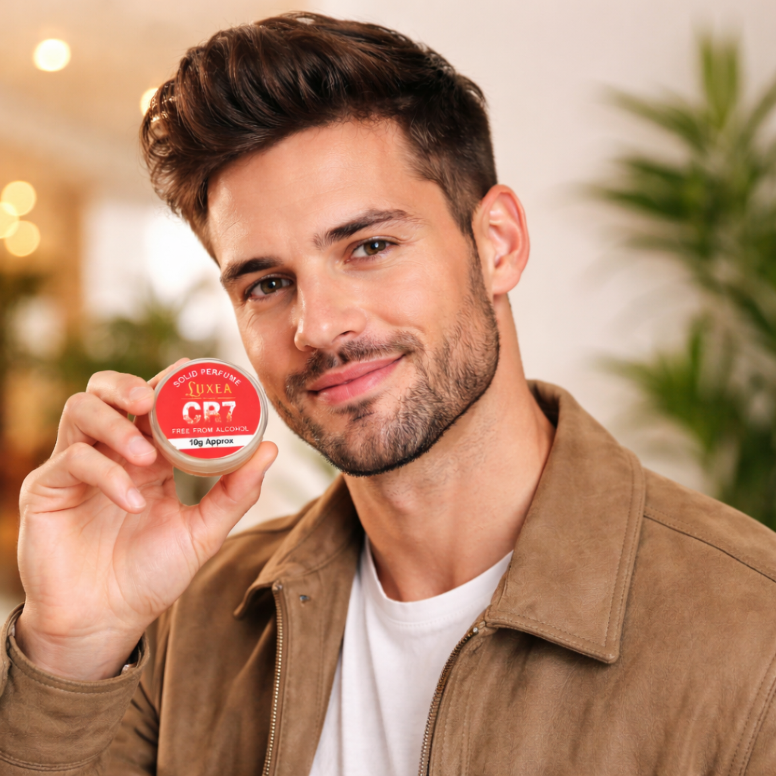 Luxea Scents CR7 Solid Perfume 10g | Energetic Spicy & Woody Fragrance Cream | 100% Alcohol-Free, Long-Lasting Pocket Perfume for Men