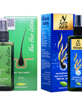 Green Wealth Neo Hair Lotion 120ml & Shampoo 160ml Combo – Hair & Scalp Care Set